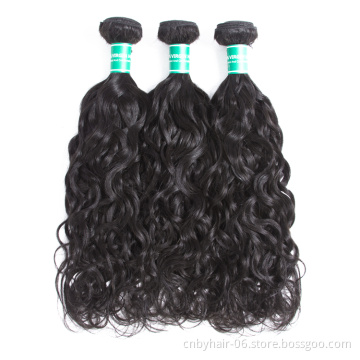 Brazilian Human Hair Bundles Virgin Hair Bundles Water Wave Hair Bundles